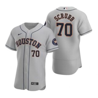 Men's Andre Scrubb Houston Astros Flex Base Jersey Gray