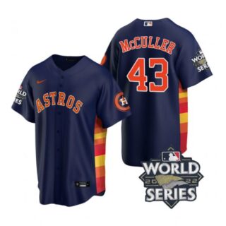 Men's Houston Astros Lance Mccullers 2022 World Series Navy Alternate Stitched Jersey