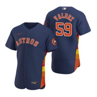 Men's Framber Valdez Houston Astros Flex Base Jersey Navy