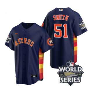 Men's Houston Astros Will Smith 2022 World Series Navy Alternate Stitched Jersey
