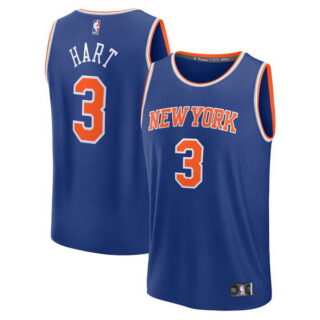 Josh Hart #3 New York Knicks Fast Break Player Jersey - Blue - Icon Edition