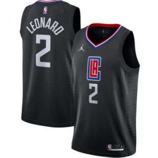 Men's Kawhi Leonard Los Angeles Clippers Basketball Jersey Black