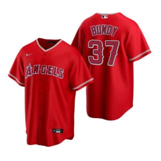 Men's Dylan Bundy Los Angeles Angels Cool Base Jersey Red