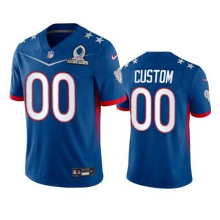 Men's Custom Los Angeles Rams 2022 NFC Pro Bowl Stitched Jersey Royal
