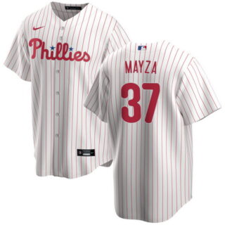 Men's Philadelphia Phillies #37 Tim Mayza White Jersey