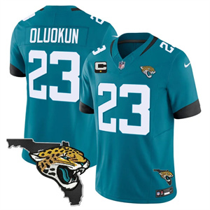 Men's jacksonville jaguars florida patch vapor jersey all stitched foyesade oluokun #23