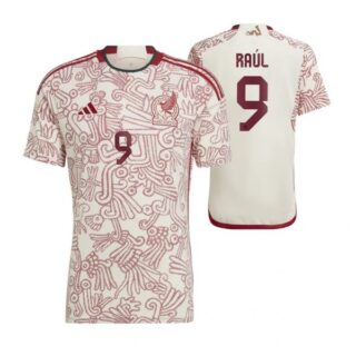 Men's Raul Jimenez Mexico National Team White Away Soccer Jersey 2022-23