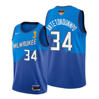 Youth Giannis Antetokounmpo Milwaukee Bucks 2021 NBA Finals Champions Jersey