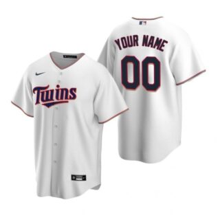 Men's Custom Minnesota Twins Cool Base Jersey White