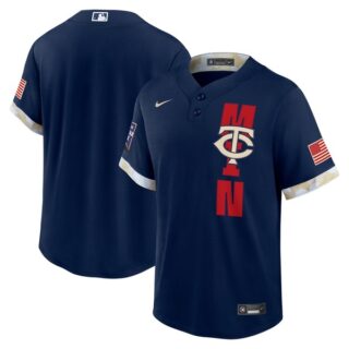 Youth Minnesota Twins 2021 MLB All-Star Navy Jersey Worn In-Game - Stitched