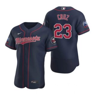 Men's Nelson Cruz Minnesota Twins Flex Base Jersey Navy