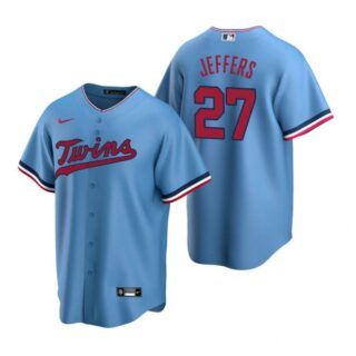 Men's Ryan Jeffers Minnesota Twins Cool Base Jersey Light Blue