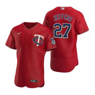 Men's Ryan Jeffers Minnesota Twins Flex Base Jersey Red