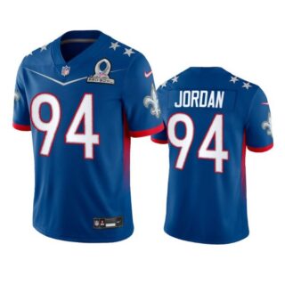 Men's Cameron Jordan New Orleans Saints 2022 NFC Pro Bowl Stitched Jersey Royal