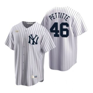 Men's Andy Pettitte New York Yankees Cool Base Jersey White