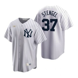 Men's Casey Stengel New York Yankees Cool Base Jersey White