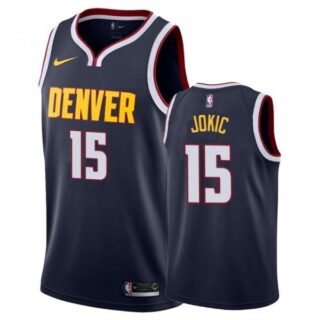Men's Nikola Jokic Denver Nuggets Basketball Jersey Navy
