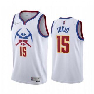 Men's Nikola Jokic Denver Nuggets Basketball Jersey White