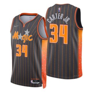 Men's Wendell Carter Jr. Orlando Magic City Anthracite 75th Anniversary Diamond Jersey Stitched