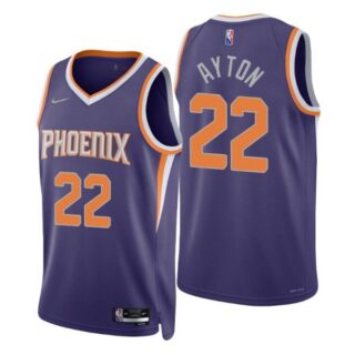 Men's Deandre Ayton Phoenix Suns 75th Anniversary Diamond Jersey Purple Icon Editon