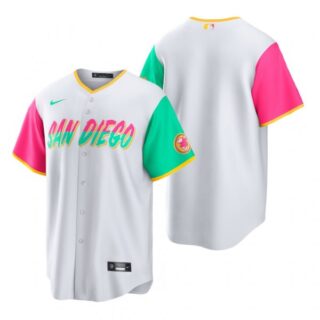 Men's Cool Base San Diego Padres White City Connect Stitched Jersey