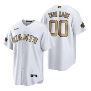 Men's Cool Base Custom San Francisco Giants 2022 MLB All-Star Game White Stitched Jersey