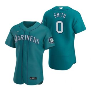 Men's Mallex Smith Seattle Mariners Flex Base Jersey Aqua Aqua