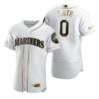 Men's Mallex Smith Seattle Mariners Flex Base Jersey Aqua White Golden