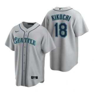 Men's Yusei Kikuchi Seattle Mariners Cool Base Jersey Gray Gray