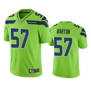 Men's #57 Cody Barton Seattle Seahawks Neon Green Color Rush Limited Jersey Stitched