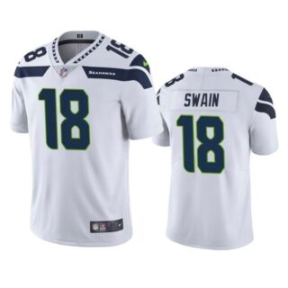 Men's #18 Freddie Swain Seattle Seahawks Limited Jersey Stitched White