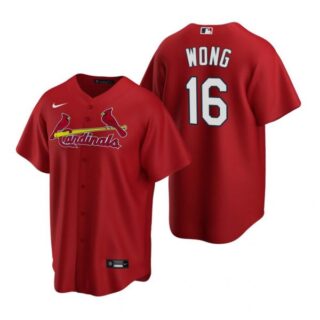 Men's Kolten Wong St. Louis Cardinals Cool Base Jersey Light Blue Red
