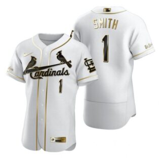 Men's Ozzie Smith St. Louis Cardinals Flex Base Jersey Light Blue White Golden