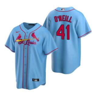 Men's Tyler O'Neill St. Louis Cardinals Cool Base Jersey Light Blue Light Blue