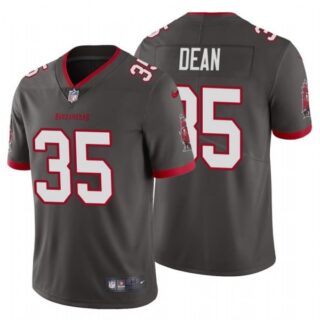 Men's Jamel Dean Tampa Bay Buccaneers Vapor Limited Jersey Stitched Pewter