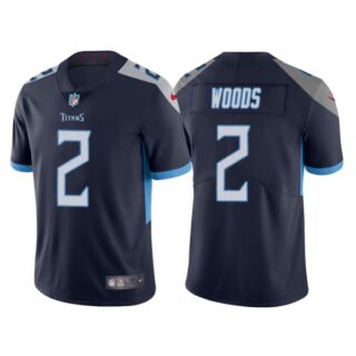 Youth Tennessee Titans Robert Woods Navy Vapor Limited Stitched Jersey