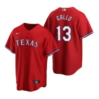 Men's Joey Gallo Texas Rangers Cool Base Jersey Gray Red