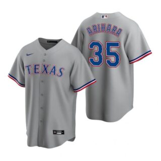 Men's Kohei Arihara Texas Rangers Cool Base Jersey Royal Gray