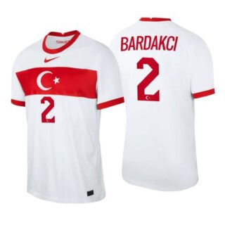 Men's Abdulkerim Bardakci Turkey National White Home Jersey
