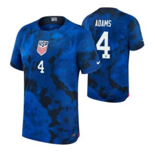 Youth Tyler Adams USMNT National Team Blue Away Soccer Jersey 2022-23