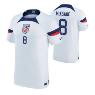Youth Weston Mckennie USMNT National Team White Home Soccer Jersey 2022-23