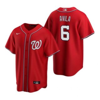 Men's Alex Avila Washington Nationals Cool Base Jersey Red Red