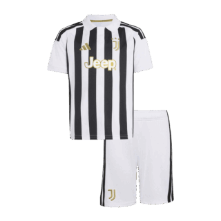 Kids Juventus Home Soccer Jersey Kit (Jersey+Shorts) 2026/27 Black&White