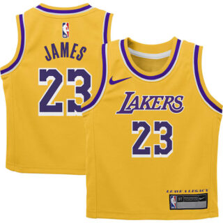 Youth LeBron James Los Angeles Lakers #23 Preschool Dri-FIT Swingman Player Jersey - Icon Edition - Gold