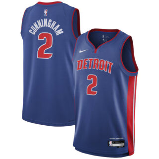 Youth Cade Cunningham Detroit Pistons #2 Swingman Jersey - Icon Edition - Blue