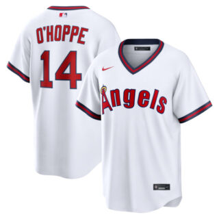 Logan O'Hoppe Los Angeles Angels #14 Alternate Jersey - White