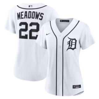 Women's Parker Meadows Detroit Tigers #22 Home Jersey - White