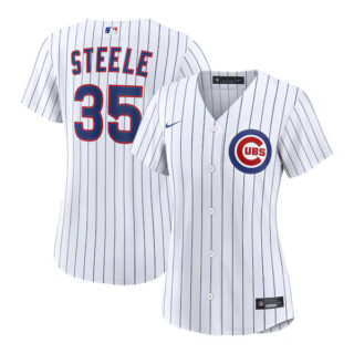 Women's Justin Steele Chicago Cubs #35 Home Jersey - White
