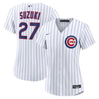 Women's Seiya Suzuki Chicago Cubs #27 Home Jersey - White