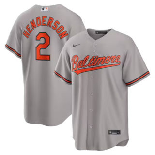 Gunnar Henderson Baltimore Orioles #2 Road Jersey - Gray